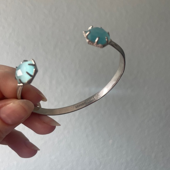 SOLD Kendra Scott Women’s Cuff Light Blue Silver - Picture 6 of 7